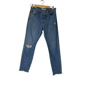 Levi’s Women’s Premium Distressed Denim Wedgie Jeans- Size 27